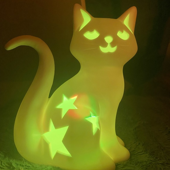 Ceramic led cat lamp - Picture 4 of 9